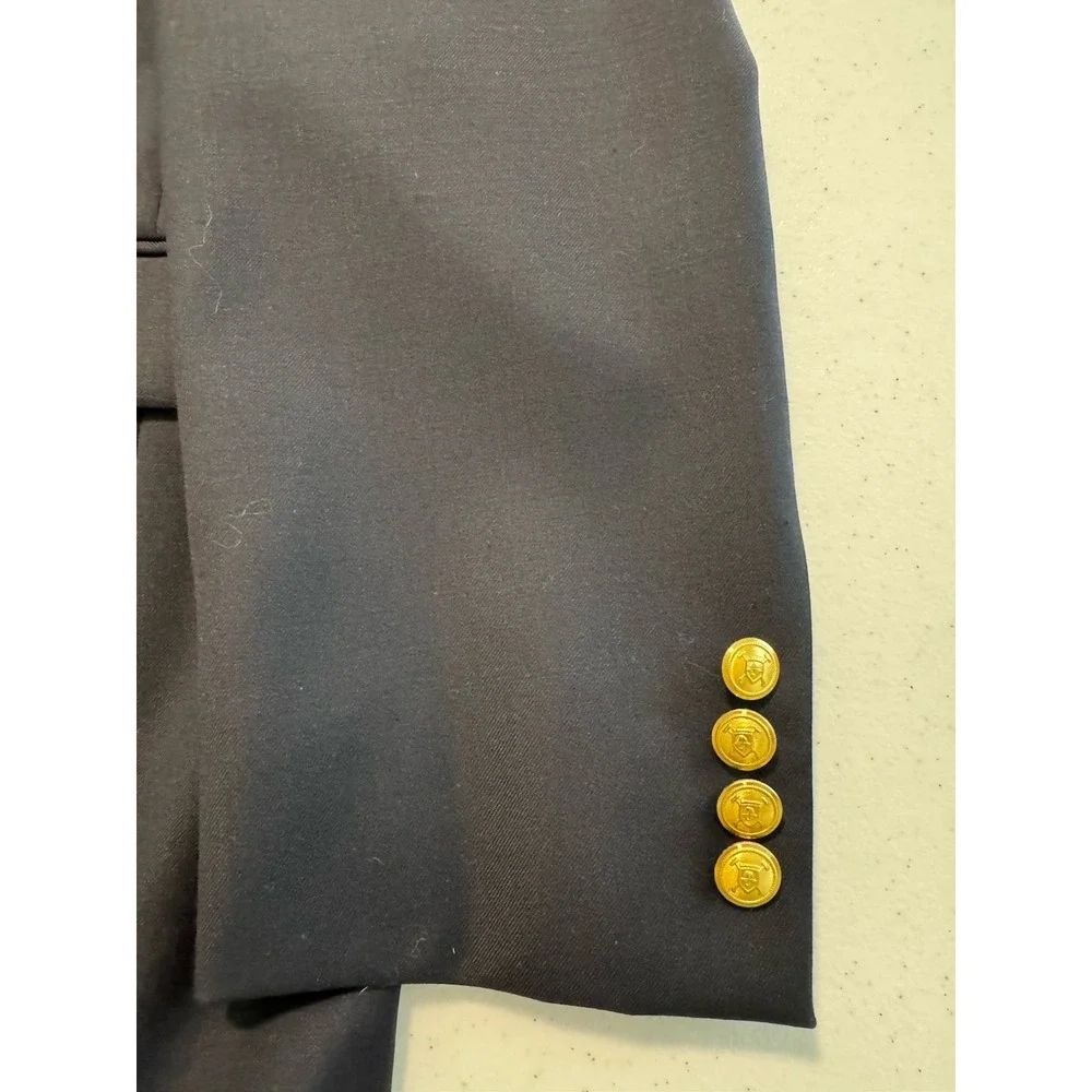 Lauren Ralph‎ Lauren Blazer Men's 42R Classic Fit Navy Wool Gold Button - Mint!